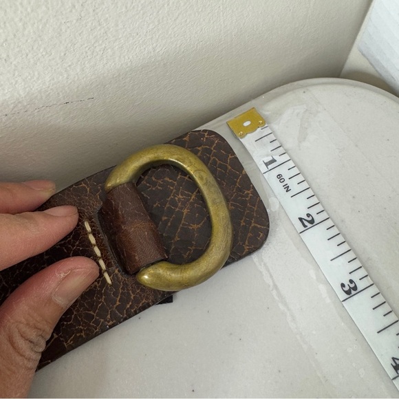 Brave Beltworks Distressed Leather Boho Belt - Premium Quality Size 30 - Picture 7 of 10